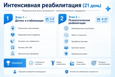 Реабилитация за 21 день в Ртищево